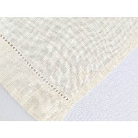 Teal Flowers Lavender Hand Embroidered Linen Dish Towel Vtg Floral Embroidery - Picture 9 of 9